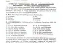 Aminu Saleh College of Education NCE & Degree Form