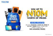 Tecno Back To School Promo Is Your Chance To Win Big This September!