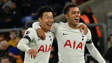 Son sends Spurs five points clear at the top
