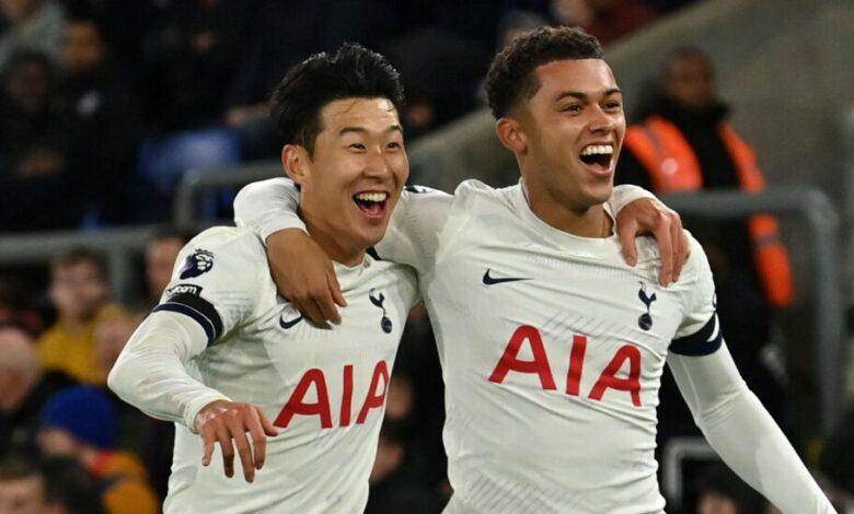 Son sends Spurs five points clear at the top