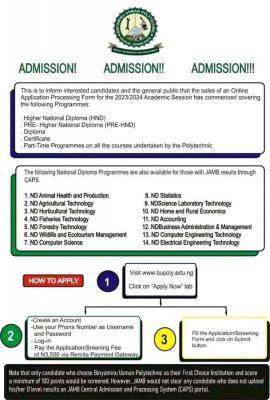 BUPOLY Post-UTME Form