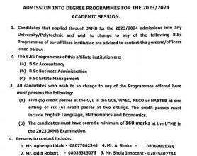 Auchi Poly affiliated to UNIZIK Degree Admission Form