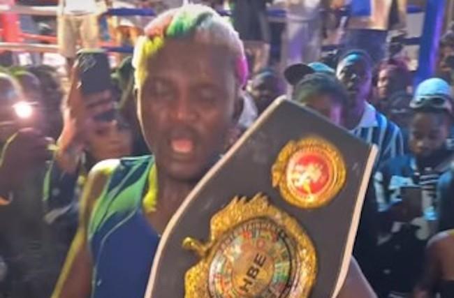 UPDATED: Portable beats Charles Okocha in celebrity boxing fight