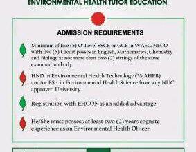 UCH Ibadan in affiliation with UNIMED Admission into PGD in Environmental Education