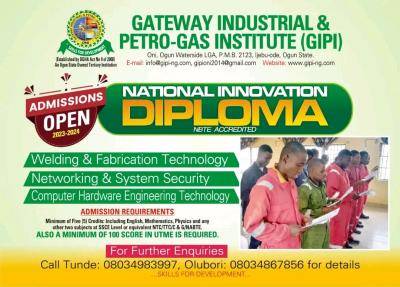 Gateway Industrial & Petro-Gas Institute ND Admission Form