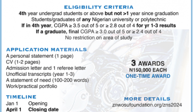 Zeribe Nwosu Scholarship on Artificial Intelligence and Data Science