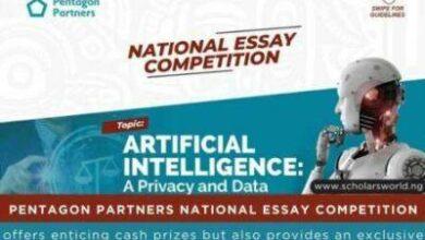 Pentagon Partners National Essay Competition for Undergraduate Law Students.