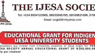 Ijesa Society Educational Grant for Indigent Students