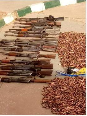 Police parade four suspects in possession of 295 live ammunition, AK-47 in Niger